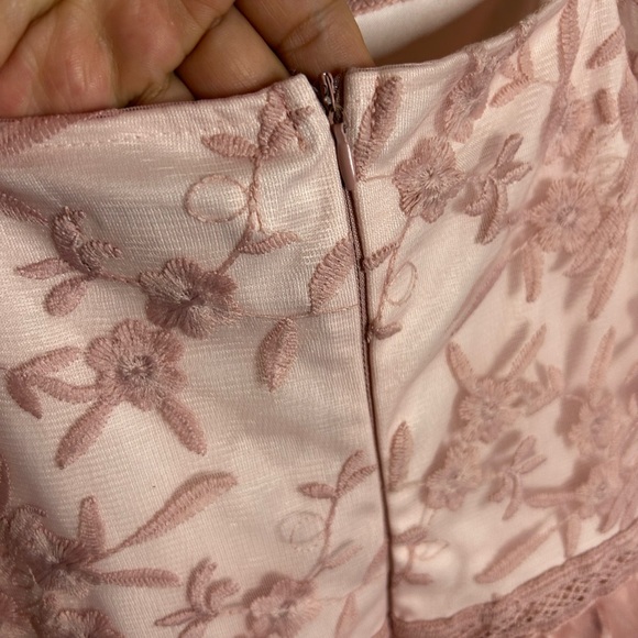 🌸Haute Hippie Pink Floral Embroidered Little girl Dress Size 10 - Picture 3 of 10